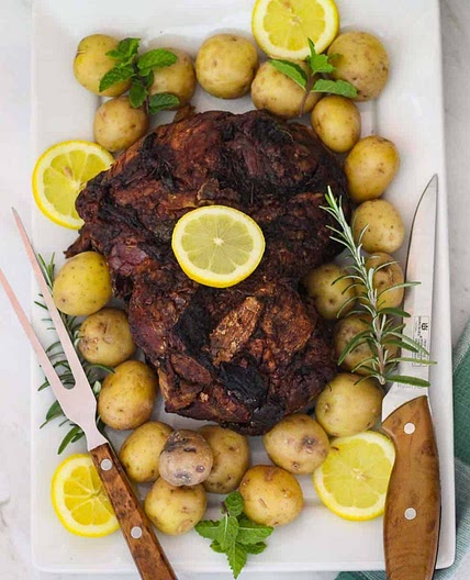 Slow Roasted Lamb Leg (Boneless)