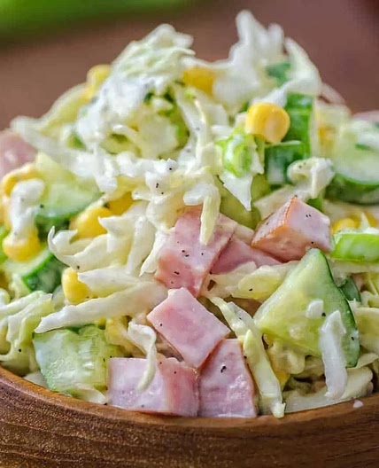 Cabbage and Ham Salad