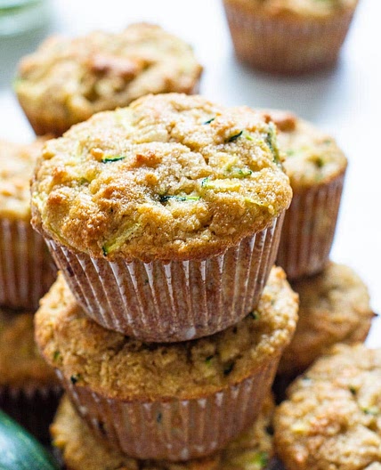 Almond Flour Zucchini Muffins