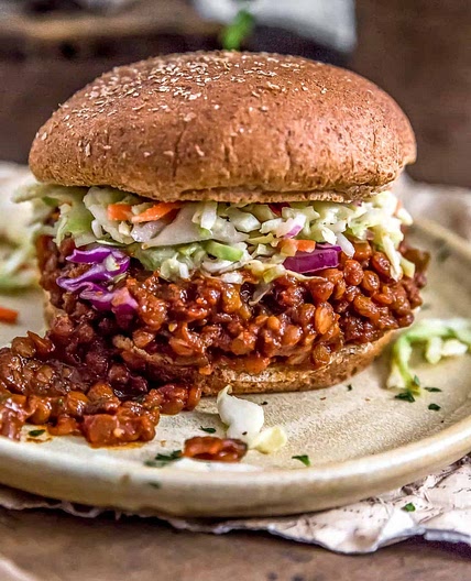 Vegan BBQ Lentil Sloppy Joes