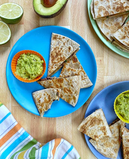 Easy Veggie and Bean Quesadillas