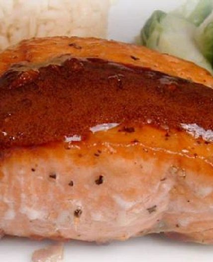 Wasabi & Honey Glazed-Salmon