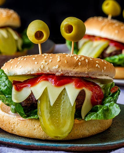 Halloween Monster Burgers