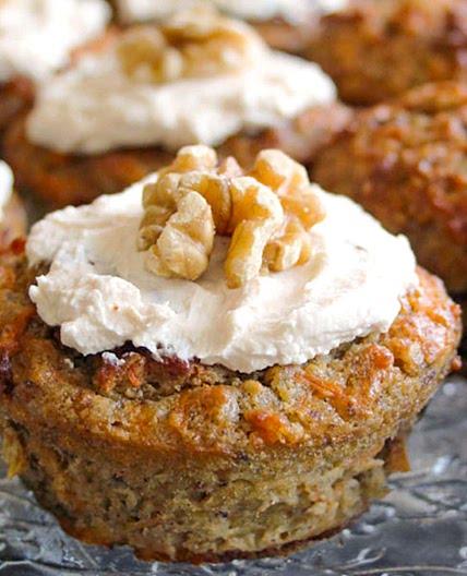 Sugar Free Carrot Cake Muffins