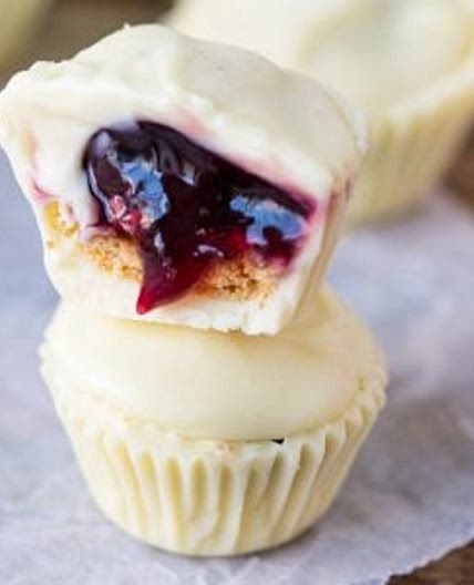 White Chocolate Cherry Cups