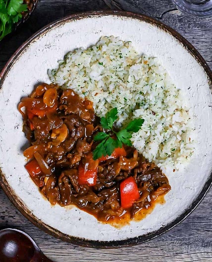 Hayashi Rice (Japanese Hashed Beef with Rice)
