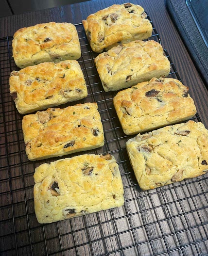 Muffins aux champignons et au fromage fondant