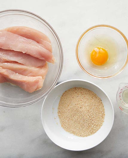 Crumbed Chicken Tenderloins (Air Fried)