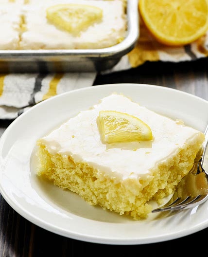 Lemon Sheet Cake (Easy Lemon Cake with Lemon Glaze)