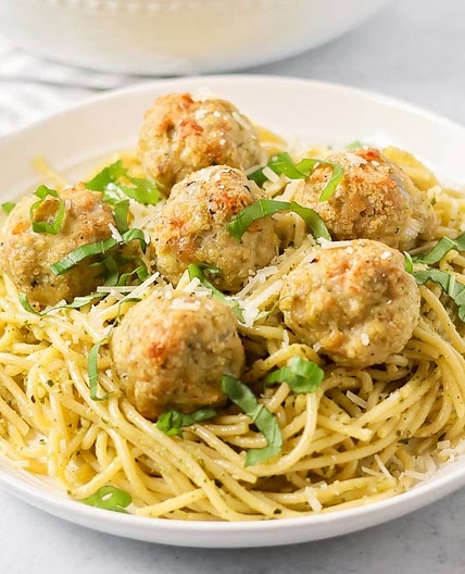 Chicken Pesto Meatballs Recipe
