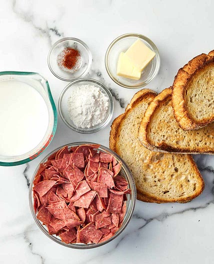 Creamed Chipped Beef on Toast