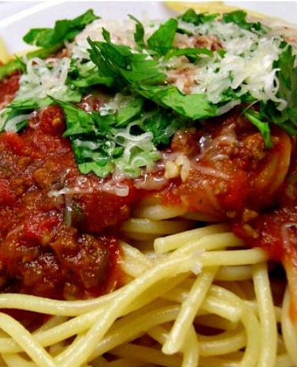 Homemade Spaghetti Sauce with Ground Beef