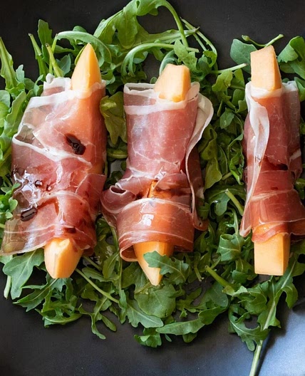 Cantalope with Prosciutto - A summer tradition