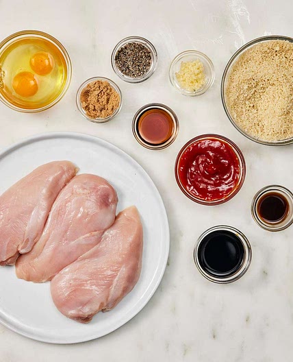 Air Fryer Chicken Katsu with Homemade Katsu Sauce