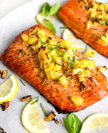 Honey Pineapple Salmon