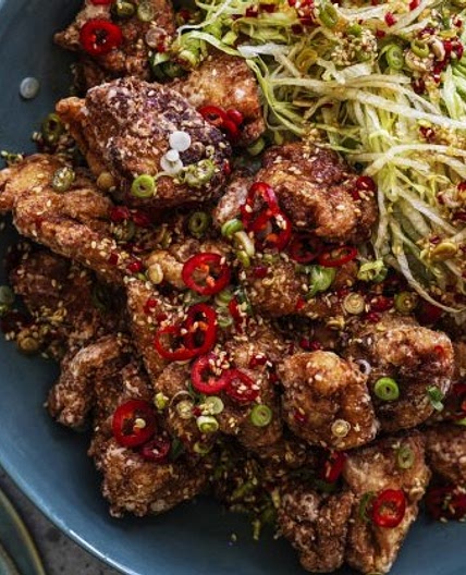Adam Liaw's fried chicken with vinegar dressing