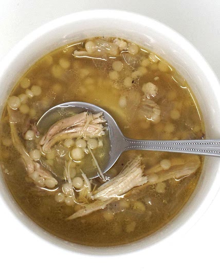 Chicken and Garlic Couscous Soup