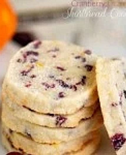 Cranberries Orange Shortbread