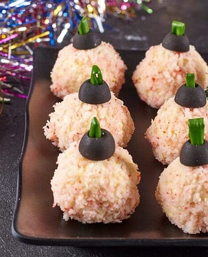 Шарики из крабовых палочек