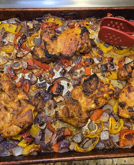 Sheet-Pan Chicken Tikka Thighs