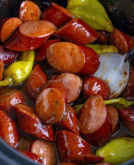 Crock Pot Mississippi Kielbasa