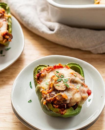 Pizza Stuffed Peppers Recipe