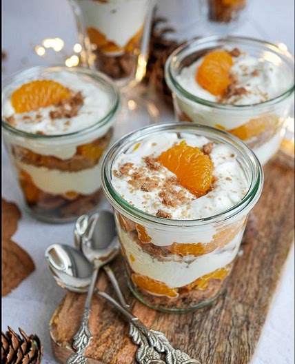 Spekulatius-Mandarinen-Dessert