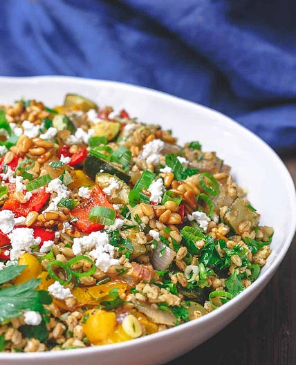 Barley Salad with Roasted Vegetables
