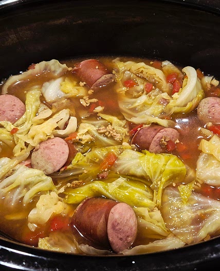Cabbage with Smoked Sausage
