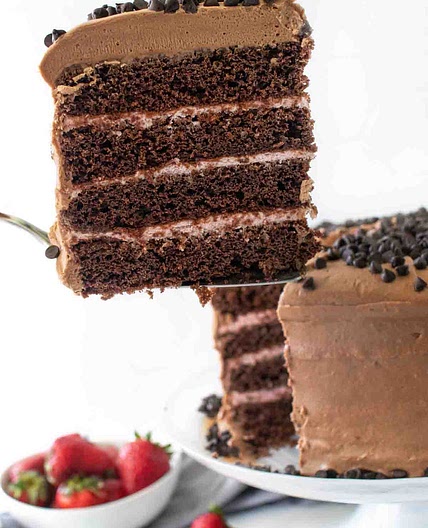 Chocolate Valentines Day Cake