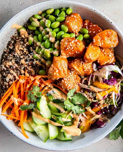 Sesame Asian Quinoa Bowl