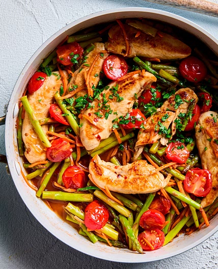 Healthy Balsamic Chicken and Vegetables