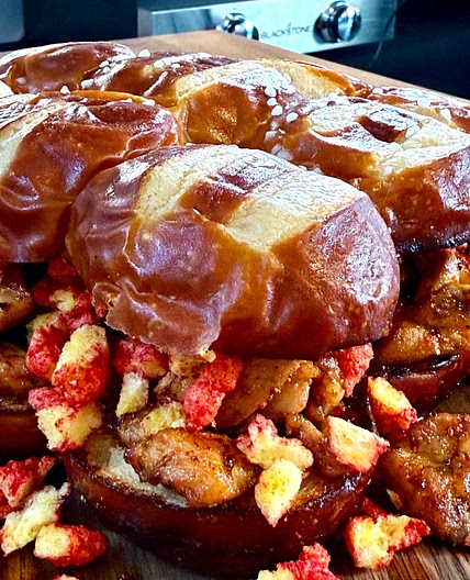 Blackstone Sriracha Honey Chicken Sliders