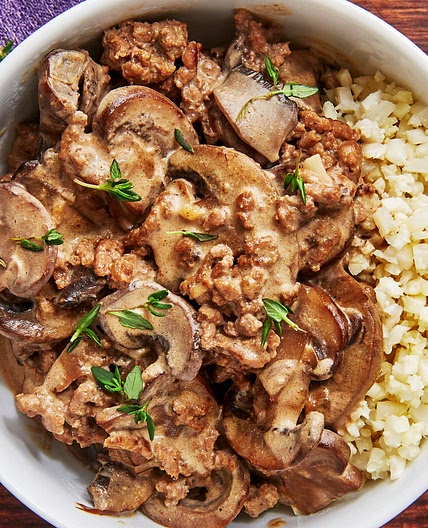 Keto Beef Stroganoff