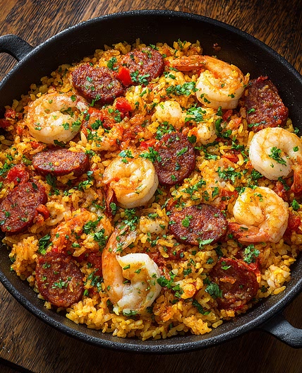 Shrimp and Chorizo Paella