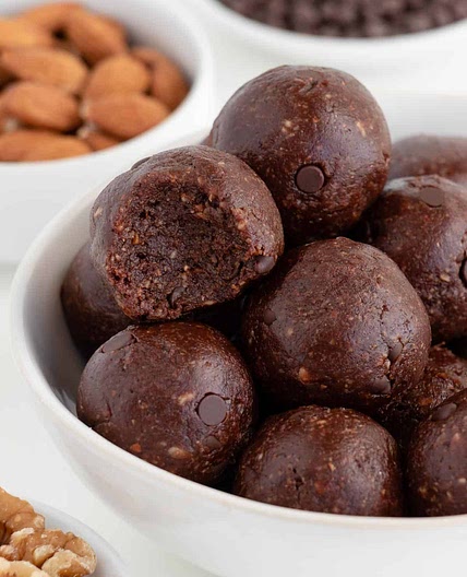 No Bake Brownie Bites