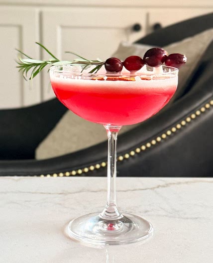 Easy Cranberry Orange Whiskey Sour Cocktail Recipe