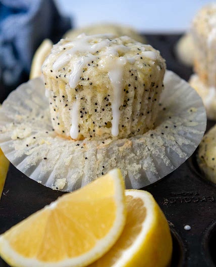 Fluffy, Moist Gluten-Free Lemon Poppy Seed Muffins