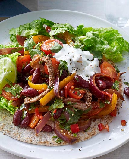 Steak fajitas