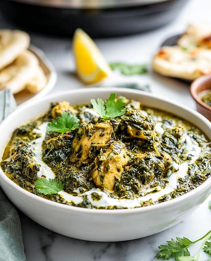 Crockpot Saag Chicken