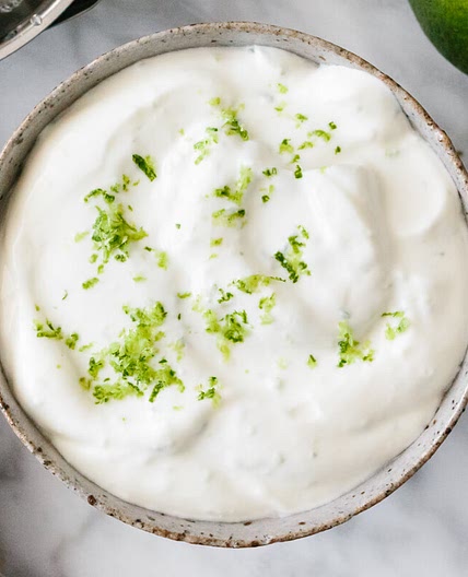 Easy Lime Crema Recipe