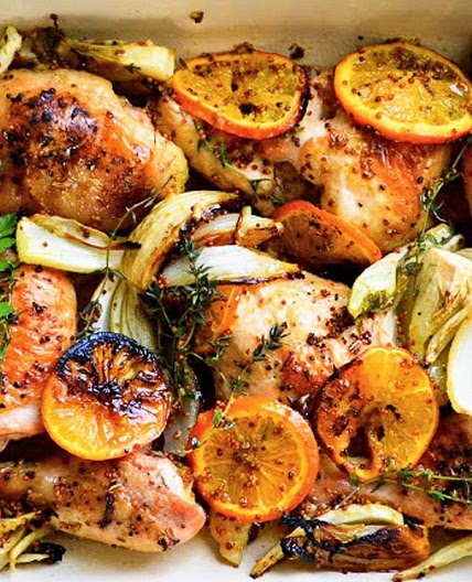 Roasted Chicken with Clementines