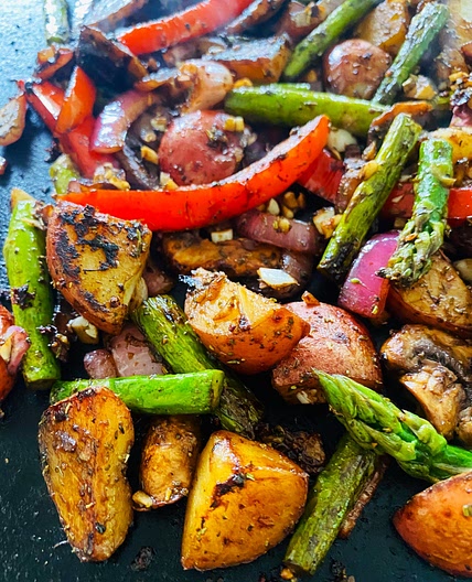 Blackstone Griddle Balsamic Vegetables