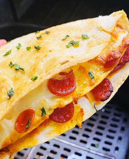 Air Fryer Pizza Tortilla Wraps