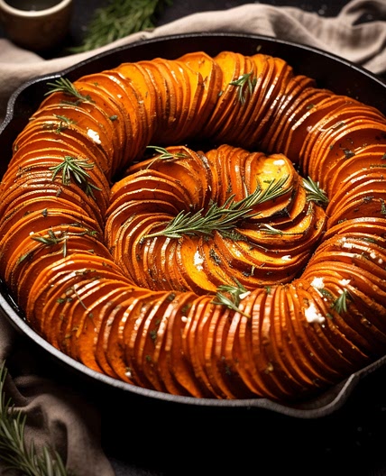 Spiral Sweet Potato Bake