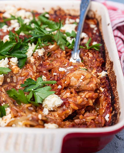 Giouvetsi (Orzo Chicken Greek Style)