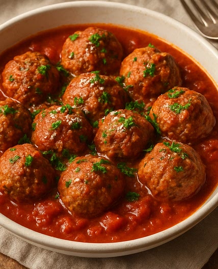 Sicilian Meatballs in Tomato Sauce