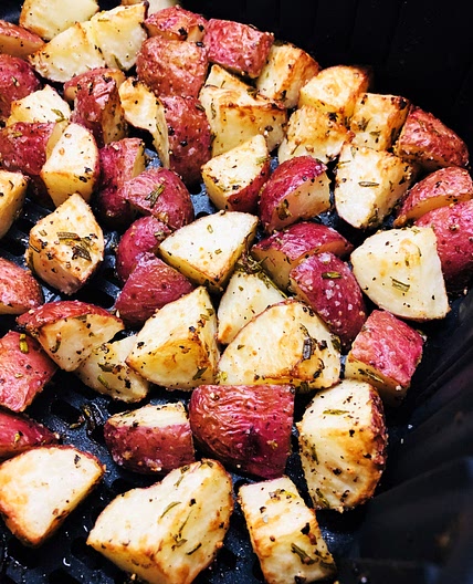 Air Fryer Garlic Rosemary Potatoes