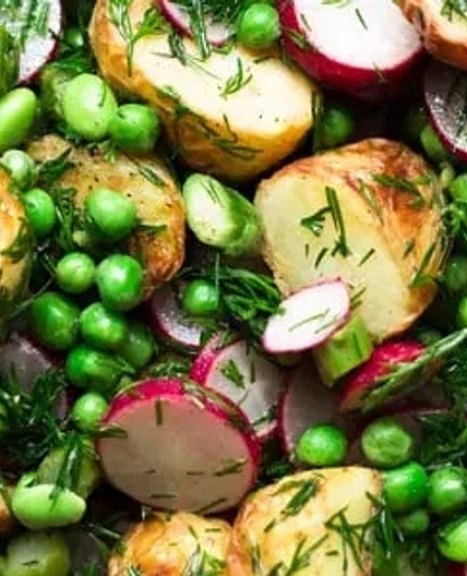 Salade de printemps aux pommes de terre nouvelles
