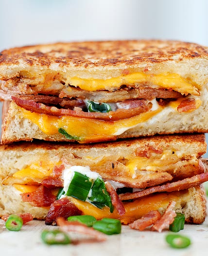 Baked Potato Grilled Cheese